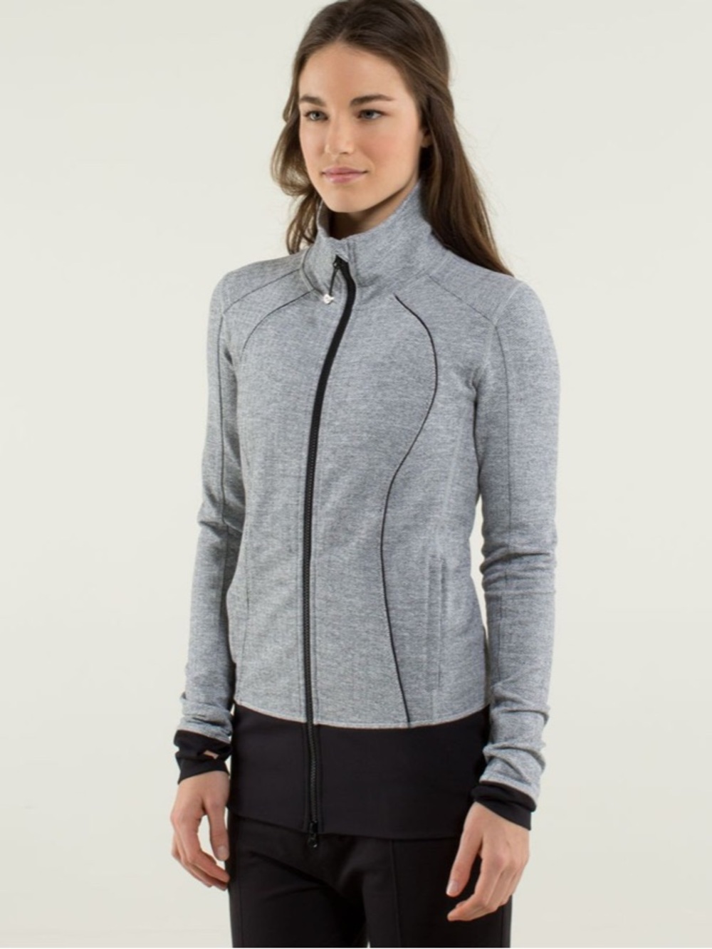 Lululemon Nice Asana Jacket *Herringbone
Heathered Herringbone Heathered Black W